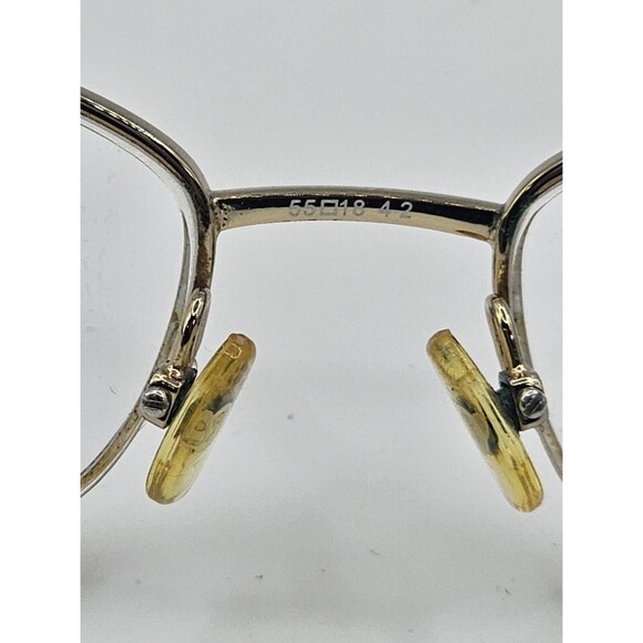 SAKS FIFTH AVENUE women 275 03YG GOLD 55-18-140 Eyeglasses With Case FRAMES ONLY - Picture 9 of 12